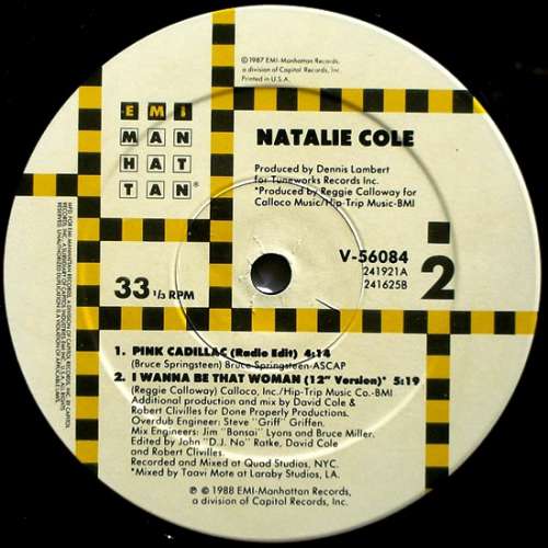 Cover Natalie Cole - Pink Cadillac (12) Schallplatten Ankauf