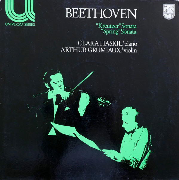 Cover Beethoven*, Clara Haskil, Arthur Grumiaux - „Kreutzer-Sonate“ • „Frühlings-Sonate“   (LP, Comp, RE) Schallplatten Ankauf