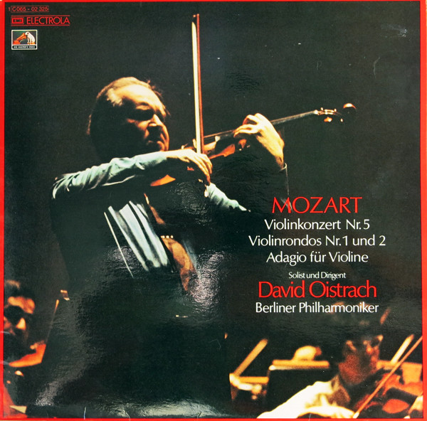 Cover Mozart* - David Oistrach, Berliner Philharmoniker - Violinkonzert Nr.5 / Violinrondos Nr.1 Und 2 / Adagio Für Violine (LP) Schallplatten Ankauf