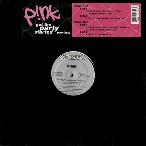 Cover P!NK - Get The Party Started (Remixes) (2x12) Schallplatten Ankauf