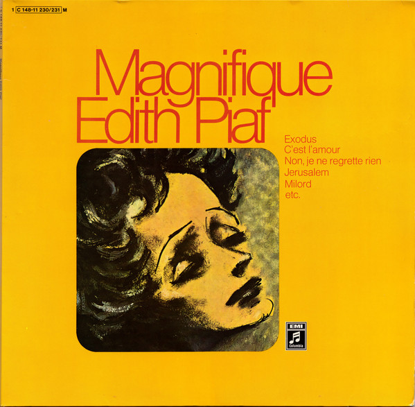 Cover Edith Piaf - Magnifique Edith Piaf (2xLP, Comp, Mono, Gat) Schallplatten Ankauf