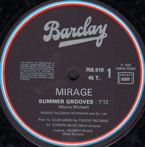Cover Mirage (23) - Summer Grooves / Love And Devotion (12) Schallplatten Ankauf