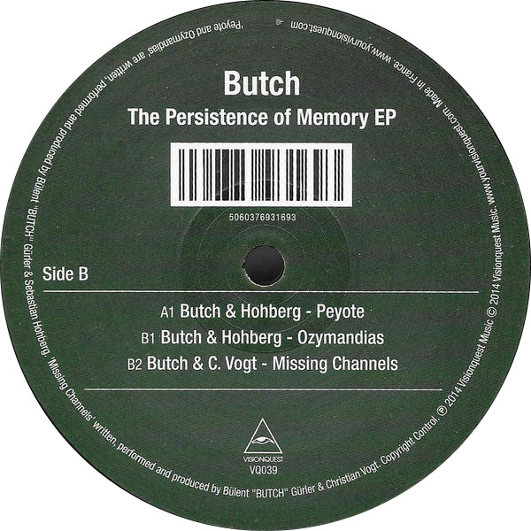 Cover Butch - The Persistence Of Memory EP (12, EP) Schallplatten Ankauf