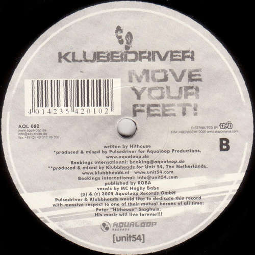Cover Klubbdriver - Move Your Feet! (12) Schallplatten Ankauf