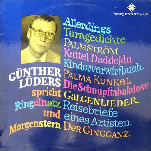 Cover Günther Lüders - Günther Lüders Spricht Ringelnatz Und Morgenstern (LP, RE) Schallplatten Ankauf