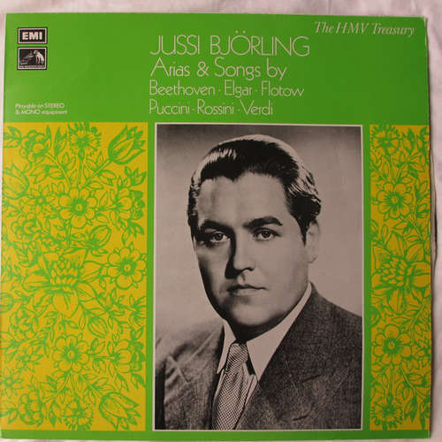 Cover Jussi Björling - Arias And Songs By Beethoven, Elgar, Flotow, Puccini, Rossini, Verdi (LP, Album, Mono) Schallplatten Ankauf