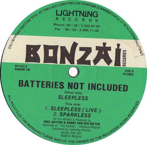 Cover Batteries Not Included - Sleepless (12) Schallplatten Ankauf