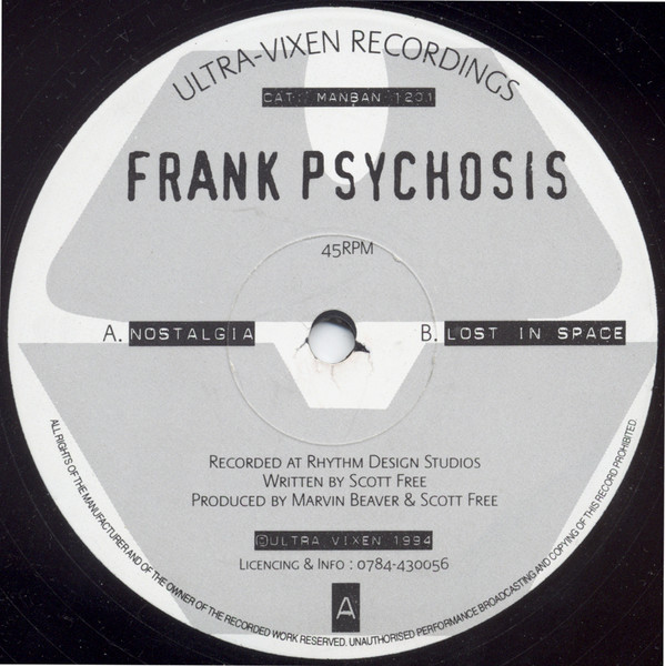 Cover Frank Psychosis - Nostalgia / Lost In Space (12) Schallplatten Ankauf