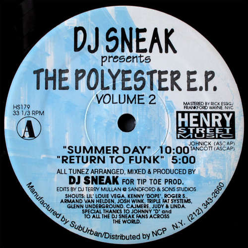Cover DJ Sneak - The Polyester E.P. Volume 2 (12, EP) Schallplatten Ankauf