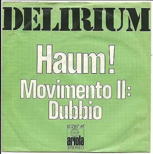 Cover Delirium (5) - Haum / Movimento II: Dubbio (7) Schallplatten Ankauf