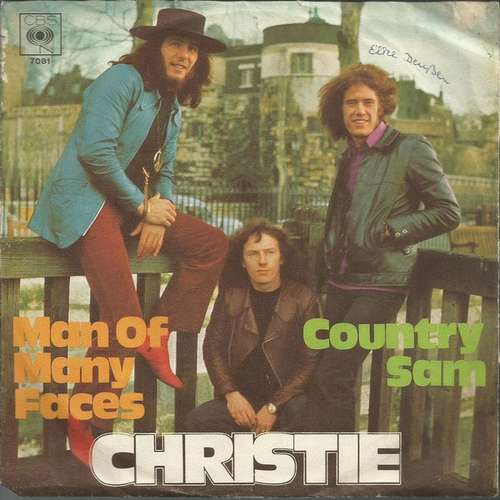 Cover Christie - Man Of Many Faces / Country Sam (7, Single) Schallplatten Ankauf
