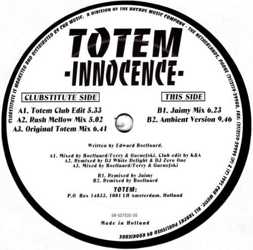 Cover Totem (19) - Innocence (12) Schallplatten Ankauf