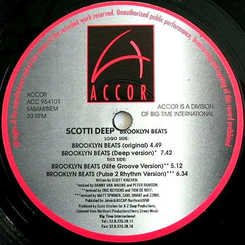 Cover Scotti Deep - Brooklyn Beats (12) Schallplatten Ankauf