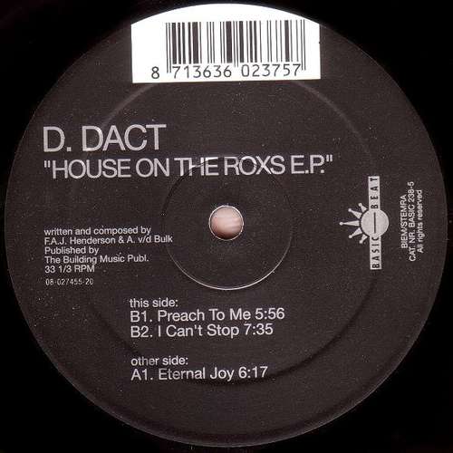 Cover D.Dact - House On The Roxs E.P. (12, EP) Schallplatten Ankauf