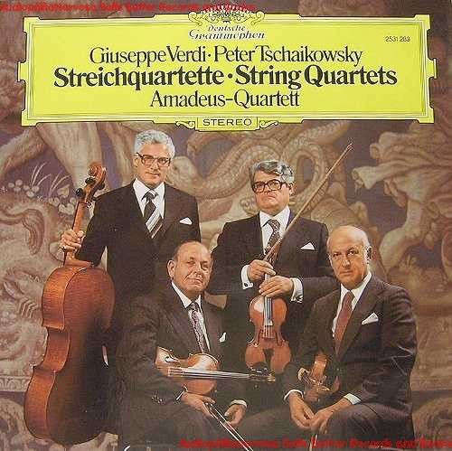 Cover Amadeus-Quartett, Giuseppe Verdi, Peter Tschaikowsky* - Streichquartette = String Quartets (LP) Schallplatten Ankauf