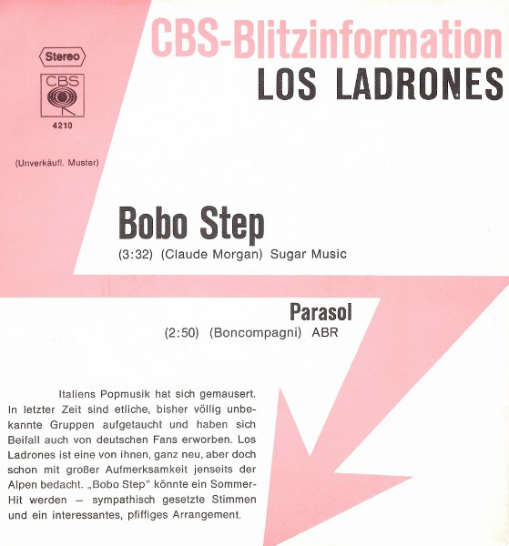 Cover Los Ladrones (2) - Bobo Step (7, Single, Promo) Schallplatten Ankauf