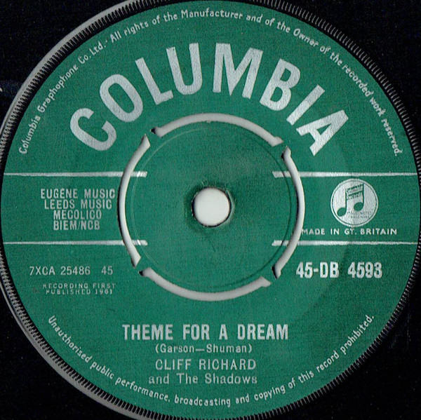 Cover Cliff Richard And The Shadows* - Theme For A Dream (7, Single) Schallplatten Ankauf
