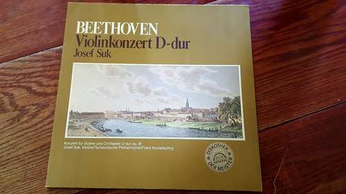 Cover Beethoven* - Josef Suk, Tschechische Philharmonie* Dirigent Franz Konwitschny - Violinkonzert D-dur (LP, Album) Schallplatten Ankauf