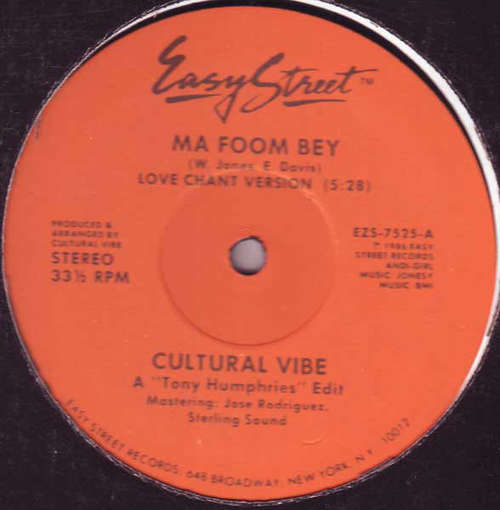 Cover Cultural Vibe - Ma Foom Bey (12) Schallplatten Ankauf
