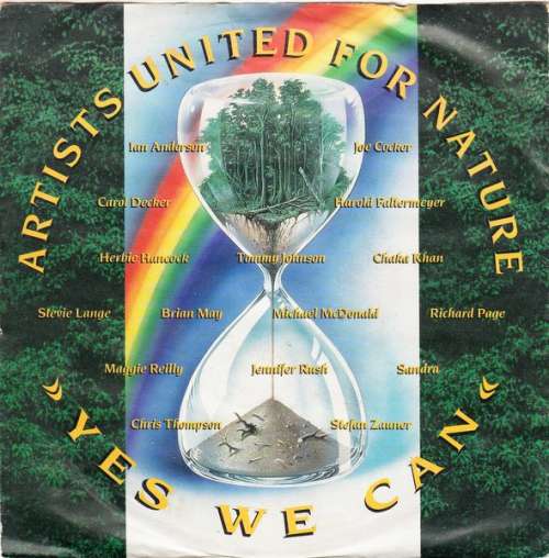 Cover Artists United For Nature - Yes We Can (7, Single) Schallplatten Ankauf
