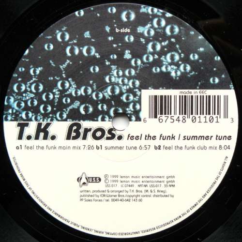 Cover T.K. Bros. - Feel The Funk / Summer Tune (12) Schallplatten Ankauf