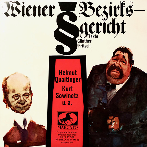 Bild Günther Fritsch - Wiener Bezirksgericht (7, EP) Schallplatten Ankauf