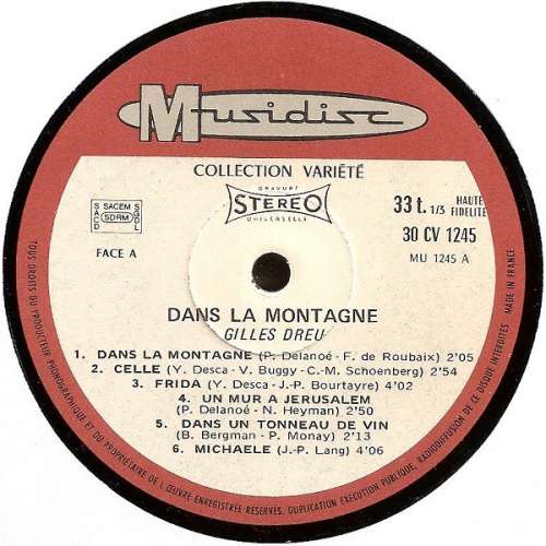 Cover Gilles Dreu - Dans La Montagne (LP, Album, Comp) Schallplatten Ankauf
