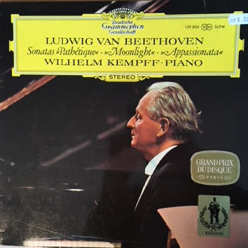 Cover Ludwig van Beethoven - Wilhelm Kempff - Sonaten - Pathétique · Mondschein - Moonlight · Appassionata (LP) Schallplatten Ankauf