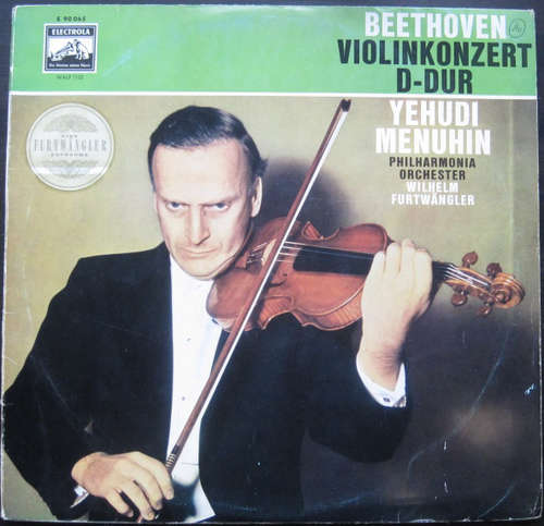 Cover Beethoven* - Yehudi Menuhin / Philharmonia Orchestra / Wilhelm Furtwängler - Violinkonzert D-Dur Op. 61 (LP) Schallplatten Ankauf