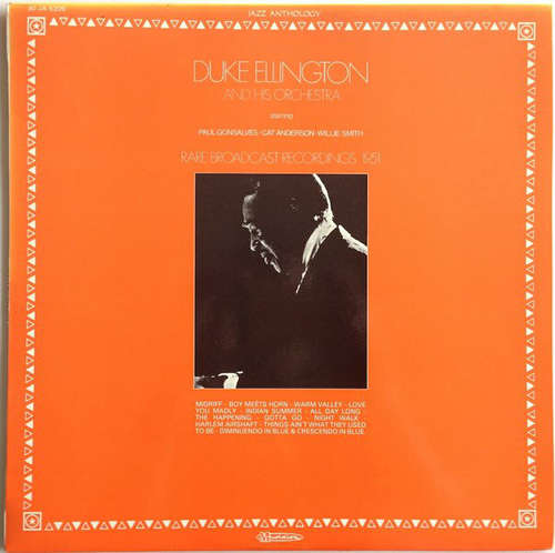 Cover Duke Ellington - Rare Broadcast Recordings 1951 (LP) Schallplatten Ankauf