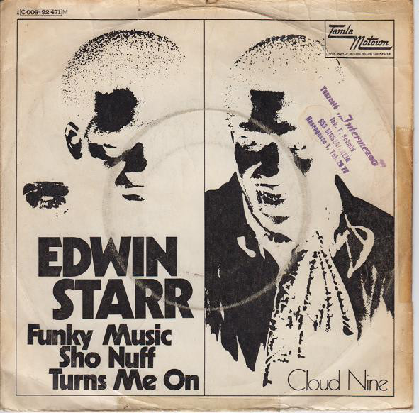 Cover Edwin Starr - Funky Music Sho Nuff Turns Me On (7, Single) Schallplatten Ankauf