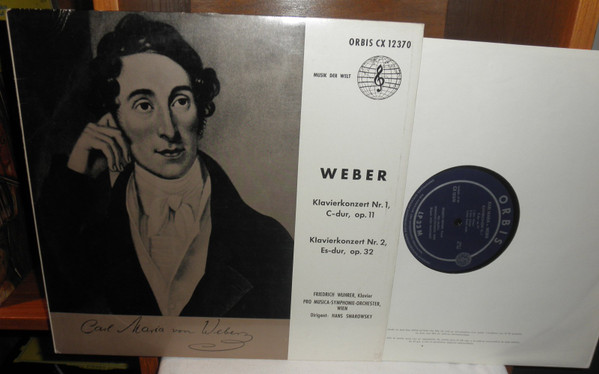 Cover Weber*, Friedrich Wührer, Pro Musica Symphonie-Orchester, Wien*, Hans Swarowsky - Klavierkonzert Nr. 1 C-dur, Op. 11 / Klavierkonzert Nr. 2 Es-dur, Op. 32 (LP, Mono) Schallplatten Ankauf