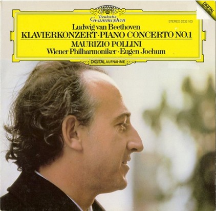 Cover Ludwig van Beethoven - Maurizio Pollini, Wiener Philharmoniker, Eugen Jochum - Klavierkonzert · Piano Concerto No.1 (LP) Schallplatten Ankauf