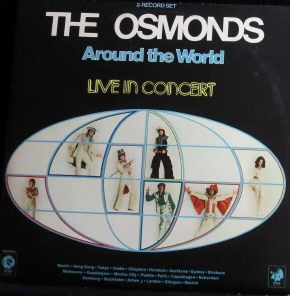 Cover The Osmonds - Around The World - Live In Concert (2xLP, Album, Gat) Schallplatten Ankauf