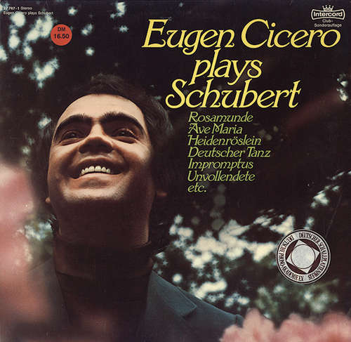 Cover Eugen Cicero - Plays Schubert (LP, Album, Club) Schallplatten Ankauf