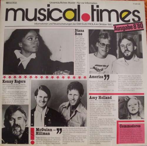 Cover Various - Musical Times • Ausgabe 8'80 (LP, Comp, Promo) Schallplatten Ankauf