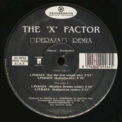 Cover The X Factor - Peraza (Remix) (12) Schallplatten Ankauf