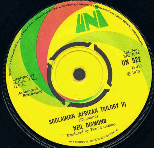 Cover Neil Diamond - Soolaimon (African Trilogy II) (7) Schallplatten Ankauf