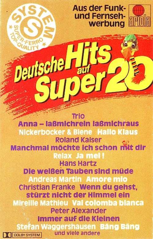 Cover Various - Deutsche Hits Auf Super 20 (Cass, Comp) Schallplatten Ankauf