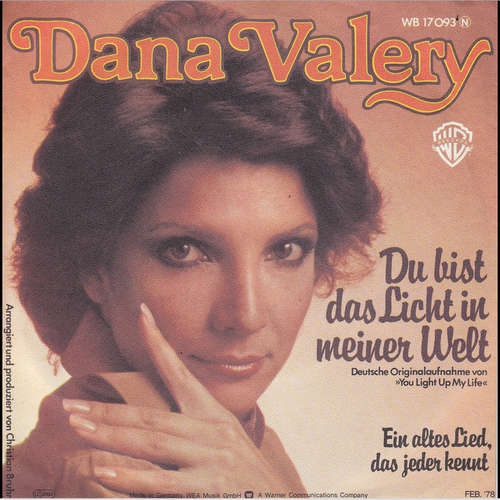 Cover Dana Valery - Du Bist Das Licht In Meiner Welt (7, Single) Schallplatten Ankauf