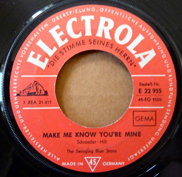 Cover The Swinging Blue Jeans - Make Me Know You're Mine / I've Got A Girl (7) Schallplatten Ankauf