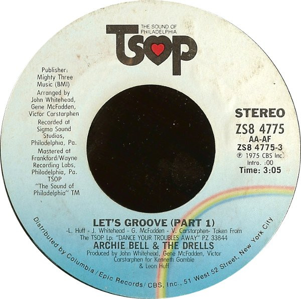 Cover Archie Bell & The Drells - Let's Groove (7, Styrene, Pit) Schallplatten Ankauf