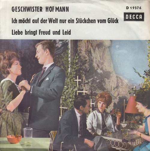 Cover Geschwister Hofmann (2) - Ich Möcht Auf Der Welt Nur Ein Stückchen Vom Glück (7, Single) Schallplatten Ankauf
