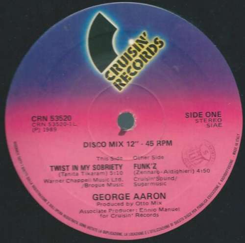 Cover George Aaron - Twist In My Sobriety / Funk Z (12) Schallplatten Ankauf