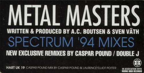 Cover Metal Masters* - Spectrum '94 Mixes (12) Schallplatten Ankauf