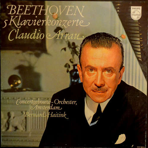 Cover Beethoven* – Claudio Arrau ∙ Concertgebouw Orchestra, Amsterdam* ∙ Bernard Haitink - 5 Klavierkonzerte (4xLP, Comp + Box) Schallplatten Ankauf