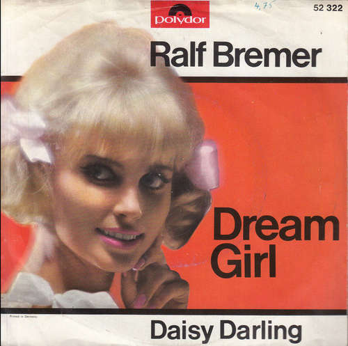 Cover Ralf Bremer - Dream Girl (7, Single) Schallplatten Ankauf