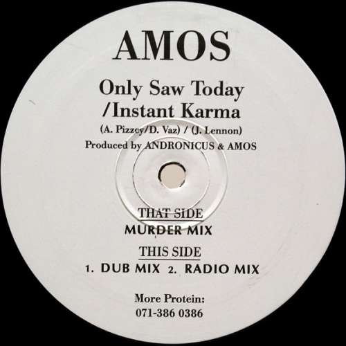 Cover Amos - Only Saw Today / Instant Karma (12) Schallplatten Ankauf