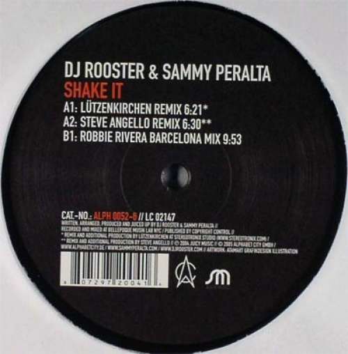 Cover DJ Rooster & Sammy Peralta - Shake It (12) Schallplatten Ankauf