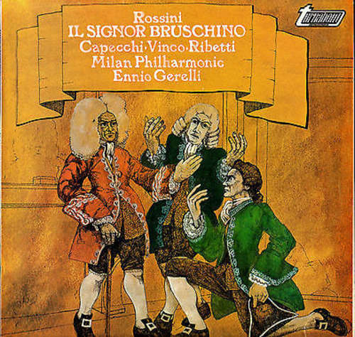 Cover Rossini*, Capecchi*, Vinco*, Ribetti*, Milan Philharmonic*, Ennio Gerelli - Il Signor Bruschino (LP) Schallplatten Ankauf